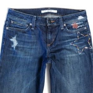 Joe's STARLET BOOT CUT Embellished Dark Jeans 26
